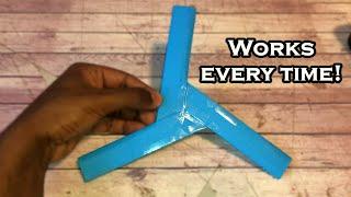 How to Make a Paper Boomerang - Works Every Time