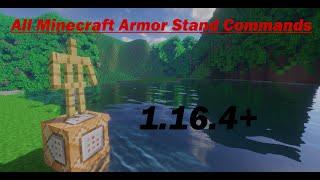 All Armor stand Commands for 1.16.4+  Comamnd Tutorial