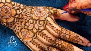 Very Beautiful Mehndi Design Latest Henna Design Tutorial for Hands  #thouseenshenna #mehndi