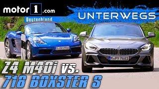 BMW Z4 M40i vs. Porsche 718 Boxster S  UNTERWEGS mit Daniel Hohmeyer