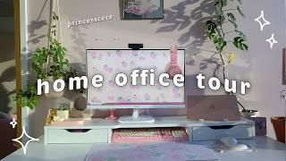 Home Office Tour  Kawaii pinterest desk + cute aesthetic inspo   in a Melbourne apartment 