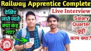  Live Interview With Apprentice Completed Candidate  Railway Apprentice 2022  #apprentice