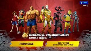 Fortnite Chapter 5 Season 4 Battle Pass Full Showcase