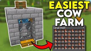 Easiest Cow Farm Minecraft Bedrock 1.20