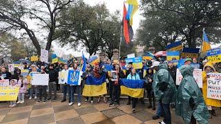 Митинг в поддержку Украины. Остин Техас