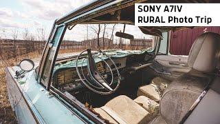 Sony A7iv Photo Trip Abandoned Car and Truck Landscape Photography in Rural Nebraska