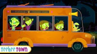 Zombies Riding On The Bus With Skeletons + Spooky Scary Songs By Teehee Town