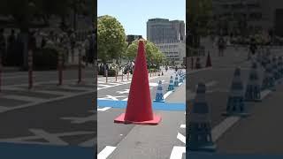Massive cone matching the massive efforts on the course#WTCSYokohama #OlympicTRI #Triathlon #shorts