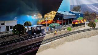 Diesel refueling station & Loco Shed Day & Night view