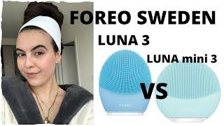 FOREO Sweden LUNA mini 3 vs. LUNA 3  Cool features + Comparison Review