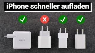 iPhone schneller aufladen - Welche Schnellladegeräte Netzteile & Ladekabel du benutzen solltest