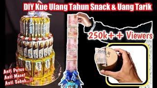 Murah Meriah. cara membuat kue tart snack dan uang tarik Anti putus  DIY  TartSnack  SnackTower