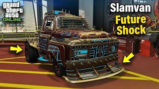 GTA 5 Online VAPID FUTURE SHOCK SLAMVAN Customization & Test  1950 Ford F6 Stubby Bob