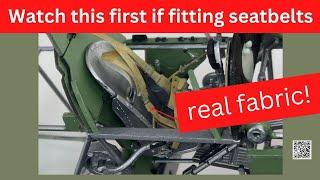 How to Fit HGW Real Cloth SeatbeltCockpit belts