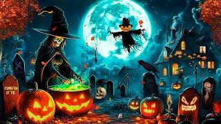 A Spooky Graveyard with Scary Sounds Best Halloween Music 2024  Relaxing Halloween Music