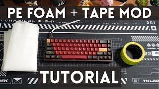 How to PE Foam and Tape Mod your Mechanical Keyboard  KBD67lite & NK65 Sound test 