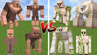 VILLAGER vs IRON GOLEM AT EVERY AGE  Minecraft Mob Battle