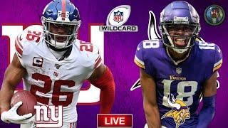 Giants VS Vikings  Live Stream Reaction  Wild Card Weekend