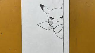 Easy Pokémon drawing  how to Pikachu easy step-by-step