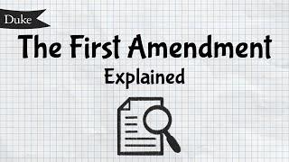 The First Amendment Explained  Quick Learner