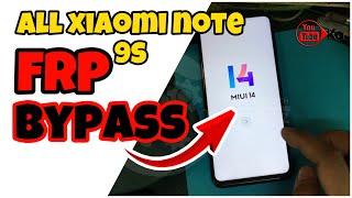 all note 9s Miui 14 FRP Bypass