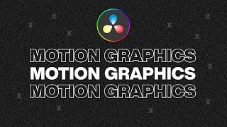 Davinci Resolve 18 Text Effect Motion Graphics Tutorial