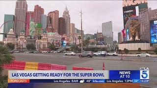 Las Vegas Allegiant Stadium gets ready for Super Bowl LVIII