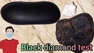 How to identify carbonadoblack diamond at home 