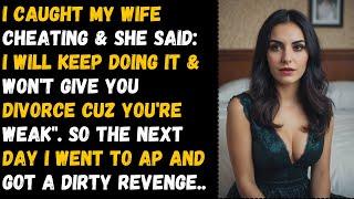 Cheating Wife Said I Will Keep Cheat On You & Wont Give You Divorce Cuz Youre Weak. Cheating Story