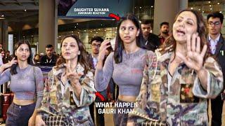 Daughter Suhana Khan Can’t Believe What Happening When She saw Mom Gauri Khan Doing This at Airport