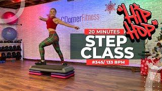 20 Minute Intense Step Aerobics Workout - 133 Bpm Easy To Follow - Hip Hop Music