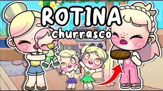 ROTINA DIA DE CHURRASCO ️  AVATAR WORLD ROTINAS E HISTÓRIAS