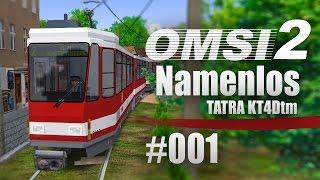 OMSI 2 Straßenbahnmap Namenlos mit der  Tatra KT4Dtm #001 - Mit der Tram durchs Grüne