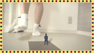 Trampled by socks  GIANTESS FAMILY