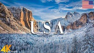 Winter USA 4K Ultra HD • Stunning Footage USA Scenic Relaxation Film with Calming Music