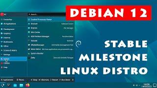 Debian 12 Milestone Linux Distro