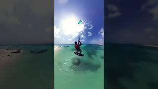 Crazy Huge Kitesurfing jump over a JEEP.  #kitesurfing #jeep #jeeplife #shorts #short #viral