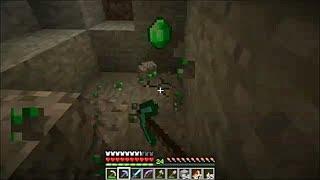 Minecraft - Mining Emeralds Diamonds Gold Redstone Lapis Lazuli