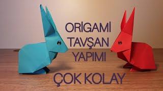 Kağıttan Tavşan Yapımı  Origami Tavşan Yapımı