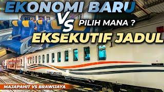 EKONOMI LEBIH WORTH IT? MAJAPAHIT VS BRAWIJAYA DI RUTE SAMA  Naik KA Brawijaya Eksekutif Jadul