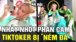 Hot tiktoker Hà Môi mặc áo TỨ THÂN nhảy trên nền nhạc PHẢN CẢM bị cđm chỉ trích DỮ DỘI  TB TREND