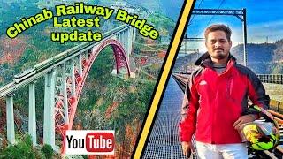 chenab railway arc bridge latest update #usbrlproject #chenabbridge usbrl project on completion