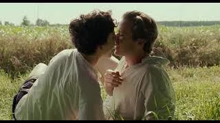 Call me by your Name Kissing scene and sweet moments of Elio and Oliver ️ peach moments