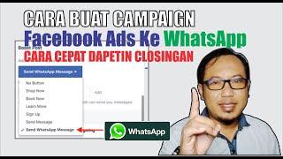 CARA MEMASANG IKLAN FACEBOOK ADS LANGSUNG TERHUBUNG KE WHATSAPP