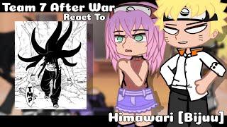 Post-War Team 7 React To Uzumaki Himawari BorutoTwoBlueVortex Part 1 GachaClub