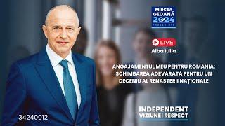 ANGAJAMENTUL MEU PENTRU ROMÂNIA SCHIMBAREA ADEVĂRATĂ PENTRU UN DECENIU AL RENAȘTERII NAȚIONALE