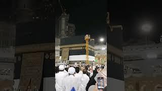 Kaaba Kiswa ChangingMINKتغير كسوة الكعبة  تبديل ...  Ceremonymakkahlivetoday #Makkah