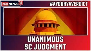 Ayodhya Verdict Unanimous SC Judgment On Ayodhya Dispute