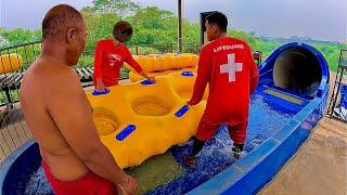 Aqua Coaster Water Slide at Wahoo Waterworld Bandung Indonesia