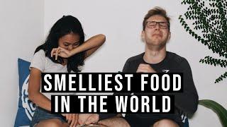 TRYING THE SMELLIEST FOOD IN THE WORLD  LDR INDONESIA - AUSTRIA